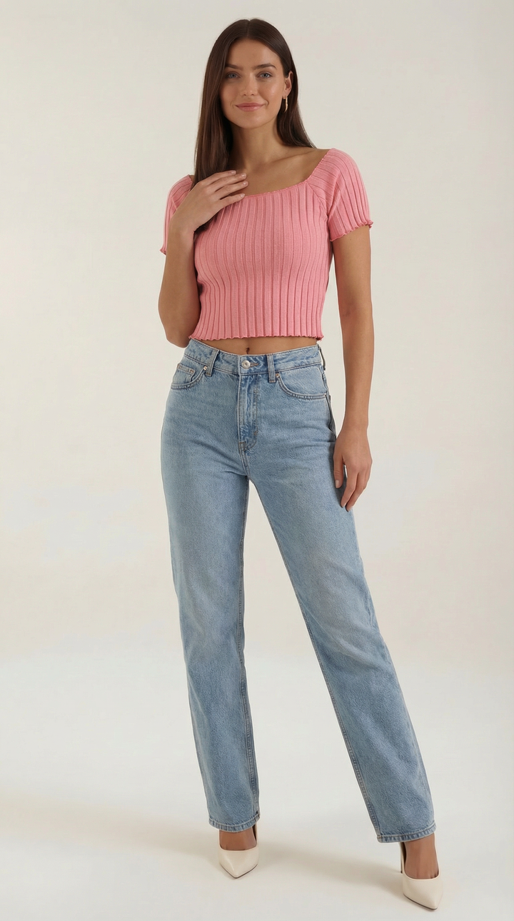 Jolana | Basic top s krátkym rukávom