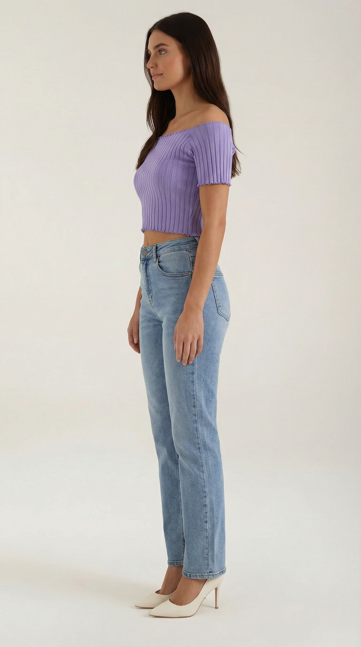 Jolana | Basic top s krátkym rukávom