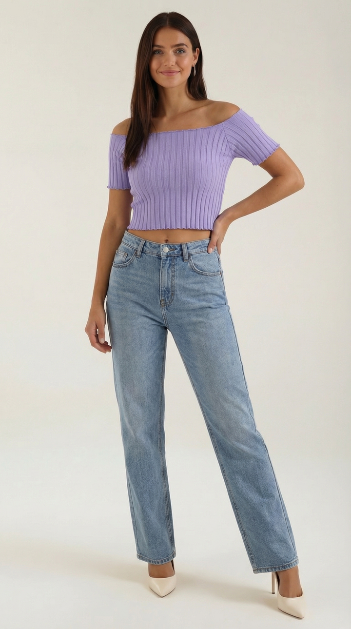 Jolana | Basic top s krátkym rukávom