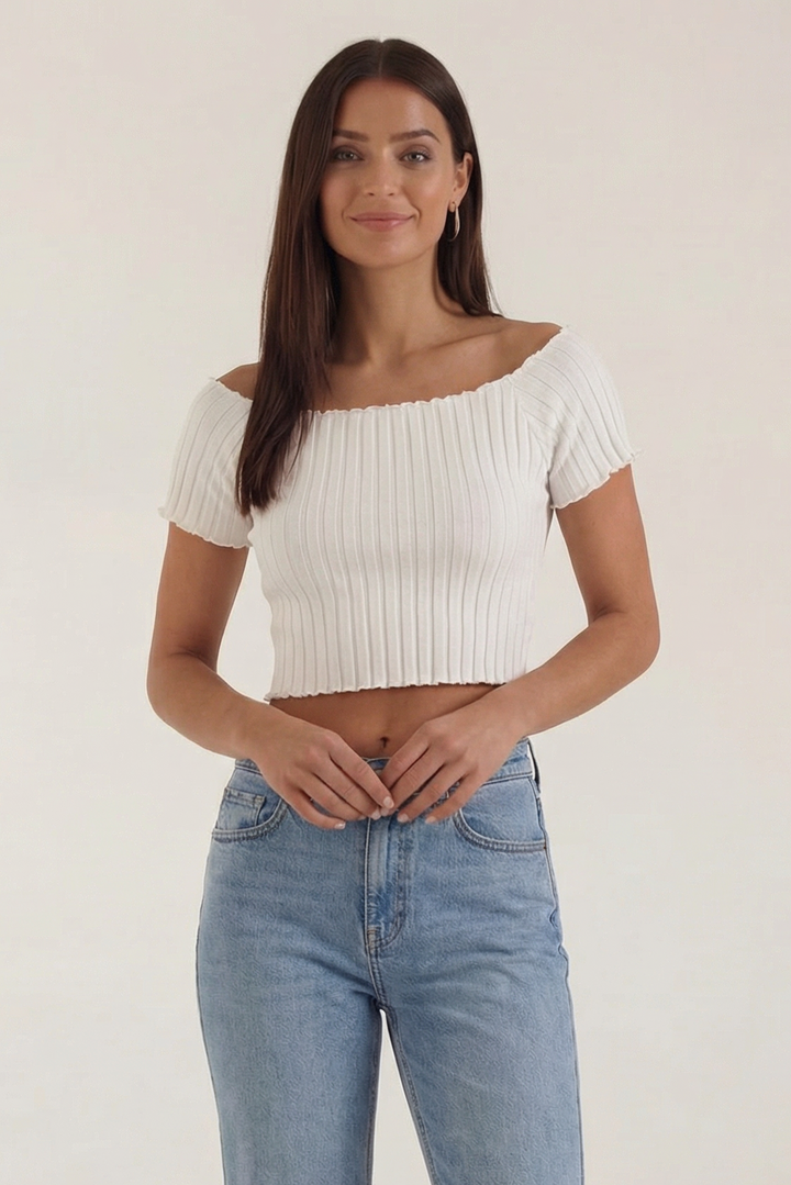 Jolana | Basic top s krátkym rukávom