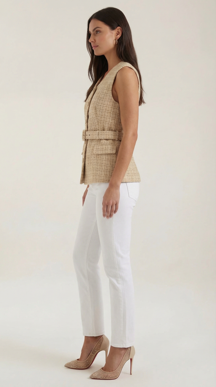 Perla | Elegantný top bez rukávov